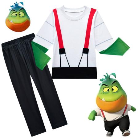 Piranha Kids Cosplay kostym Halloween Carnival Dress Up Set 110cm 110cm