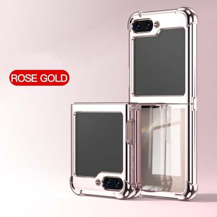 Samsung Z Flip5 Telefon Cover, Beskyttende Cover, Faldsikker - Rosaguld