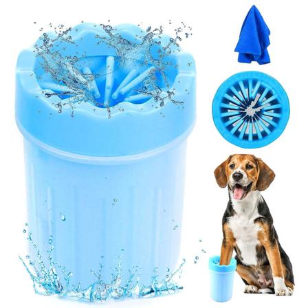 Tassrengöring Bärbar husdjurshund Katt Tassrengöring för husdjur Tassrengörare Tassrengöringsmedel för hundtassrengöring Hundhandduk Kattmassagevård 