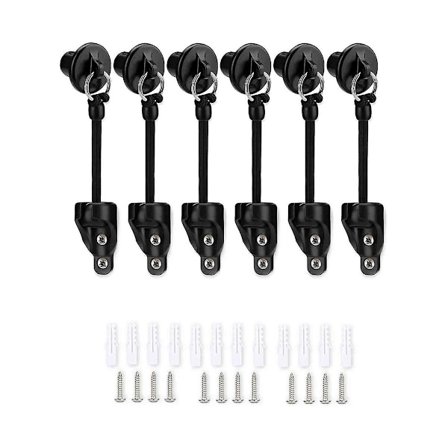 Uppgraderat Bungee Kit och Ändstycke Utomhus Rullgardin Ersättningsdel Skärmfästen Elastiska Vindtäta Snören Spännen - WELLNGS