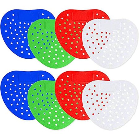 12 stk. urinalskærme, urinal duftblokke, urinalfiltre, langvarig duft i hvert urinal eller pissoir (stort hul)