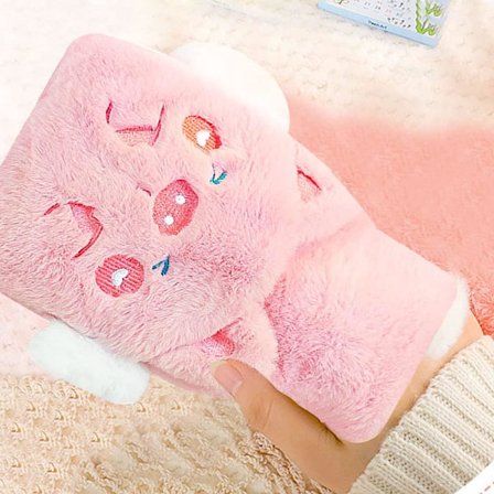 Plys Varmtvandsflaske, Tegneserie Fluffy Varmtvandsflaske, Varmt Vand