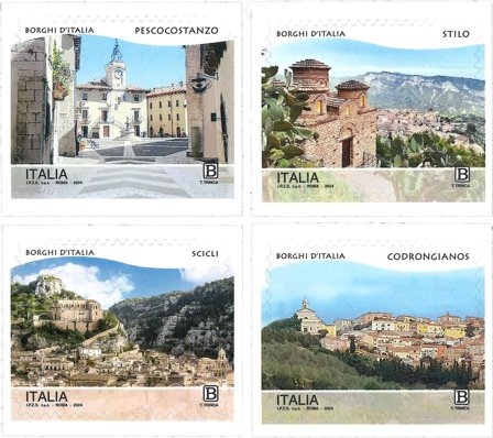 Italien - Italienske landsbyer - Postfrisk sæt 4v