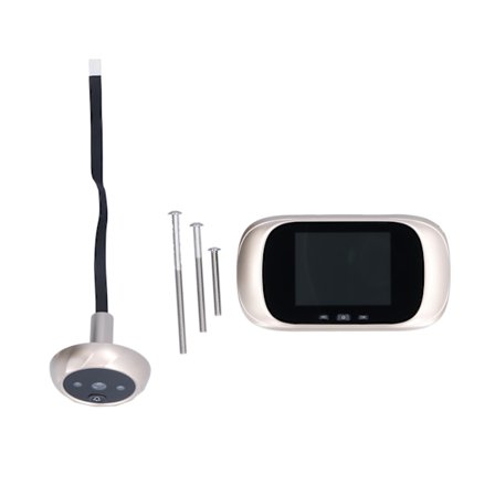 Digital Dörrklocka Kamera 2.8 Tum LCD-skärm Infraröd Mörkerseende Hemsäkerhet Guld