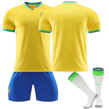 2022-2023 New Brazil Trikot Kits Fotballdrakt for voksne Treningsdrakt for barn Fotballdrakt