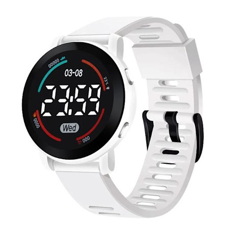 Damklockor LED Digital Elektronisk Klocka Herr Utomhus Sport Casual Slim Mjuk Silikon Damarmbandsur Reloj Digital Mujer