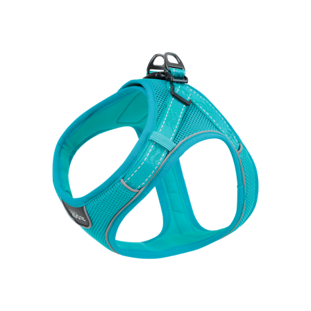 Selected by ZOO - Sele Rufus Soft justerbar XS Hals 15 mm x 28-36 cm Bryst 15 mm x 38-46 cm Turkis - Hund - Halsbånd - ZOO.no