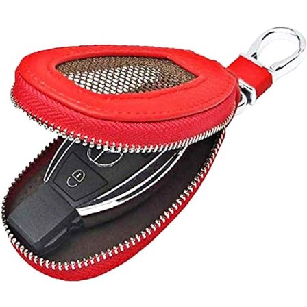 Universell Premium Bilnyckel Fodral Äkta Läder Bil Smart Key
