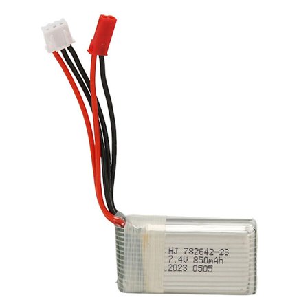 2024-7. 4V Lipo Batteri 2S 20C 850mAh RC Litiumbatteri for RC Biler RC Båter RC Modeller [DmS]