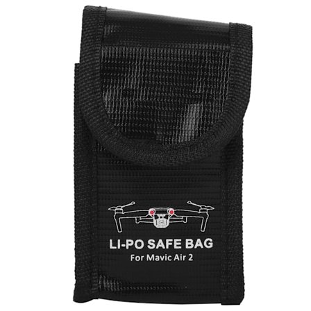Drooniakkujen turvakotelo Räjähdyssuojattu palonkestävä säilytys Suojakotelo Sopii DJI Mavic Air 2:lle (1 akun lokero)