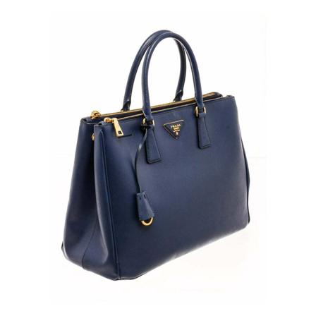 Prada Vintage, Pre-owned Tote Bags Blauw, Dames, Maat:ONE Size