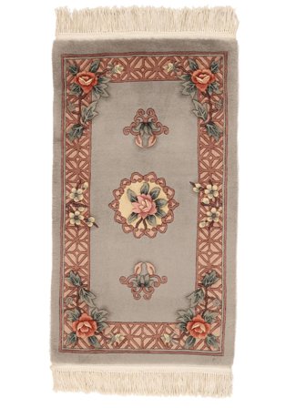 China 90 Line Rug Oriental Brown/Orange (Wool, China)