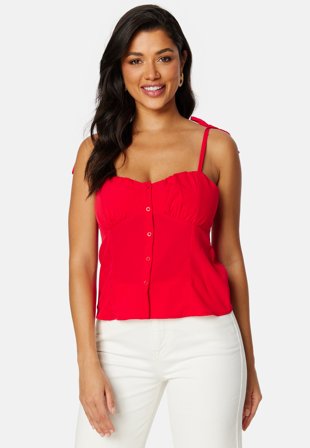 BUBBLEROOM Violie Strap top Red Klær