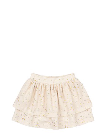 Skirt Printed Dresses & Skirts Skirts Midi Skirts Cream Petit Piao