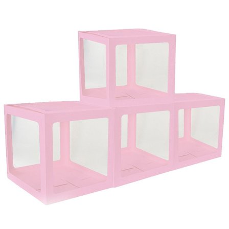 Æsker Gennemsigtig/Lyserød 4-pak