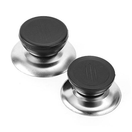 Lokknapp Pottelokknapp Svart Universal Erstatning Kjøkkenutstyr Knapp Bånd (5 Stykker - Svart)