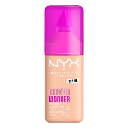 NYX PROFESSIONAL MAKEUP Make Em Wonder Foundation 03 Fair, Makeup, Ansigt, Foundation