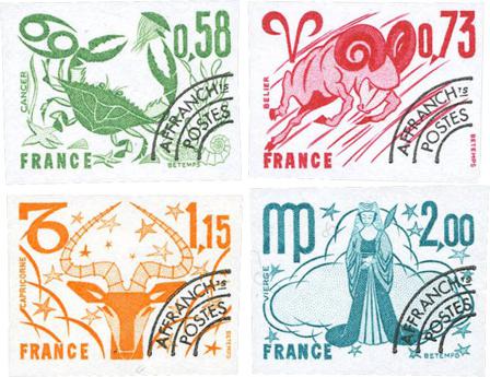 Frankrig 1978 - Forudannulleret YT TS150-153 - Postfrisk utakket