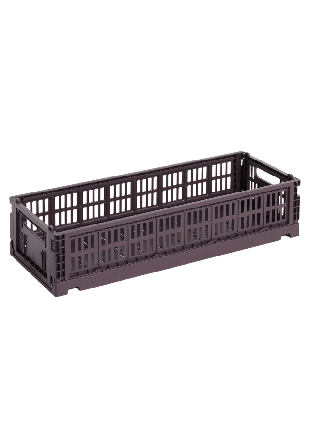 HAY Colour Crate Mini Oblong Bordeaux Förvaring Lila