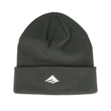 Emerica - Grön cuff Beanie - Triangle Beanie Green/White Cuff @ Hatstore