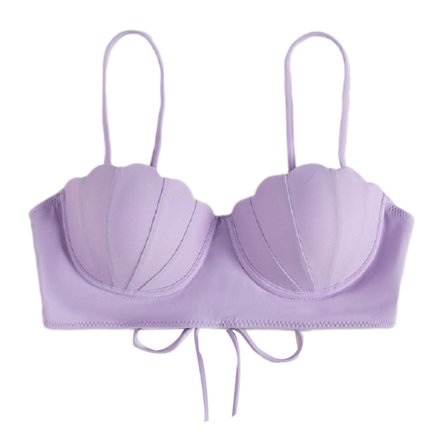 Dam Bikinitopp Push Up Swim Top Bygel Baddräkt Topp Vadderad baddräkt endast