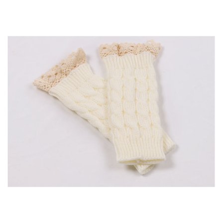 Nye fingerløse handsker med blonde, damehandsker, varme og søde, velegnede til vinterbrug og også velegnede til studerende, der skriver og bruger 