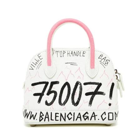 Balenciaga Vintage, Pre-owned Leather Handbag Wit, Dames, Maat:ONE Size,leer