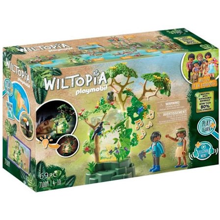 PLAYMOBIL - 71009 - Wiltopia - Trooppinen metsä yövalolla - Ekologinen lelu 4-vuotiaille ja sitä vanhemmille lapsille