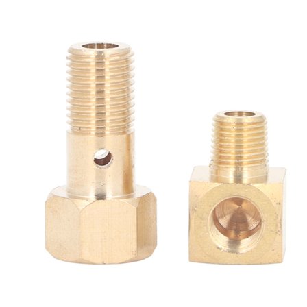 Drivstofftrykkmåler Banjo Bolt M12 X 1,25 tommer 1/8-27 NPT hun til hann 90 graders albueadapter for Civic CRX