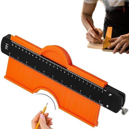 Konturmåler med lås 25 cm – Profilkopierer for overføring av konturer, feste for laminatplater_TF_TF