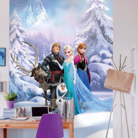 Komar Fototapet Frozen Winterland 184x254 Cm Blå Blå