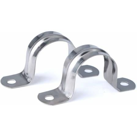 32mm 304 Rustfrit Stål U-Rørklemme Forbindelsesring Rørklemme Kort Klemning U-Formet Saddel Kort Rørbeslag 16stk