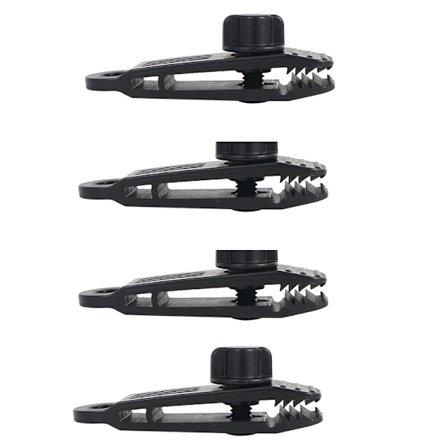 8 stk. udendørs teltklemme, loftstelt, solsejl, vindafvisende klemme, plastikklemme, vindrebsklemme, haj-klemme