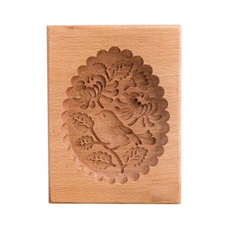 Bageform i træ, bærbar kageform, rosekage, træ, honningkager, mørdej