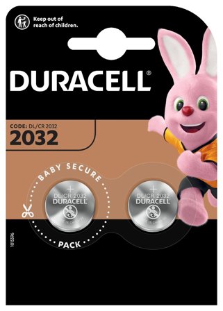 Duracell Long Lasting 3V CR2032 - 2 Pack