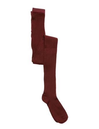 Wool Rib Tights Socks & Tights Tights Punainen Mp Denmark