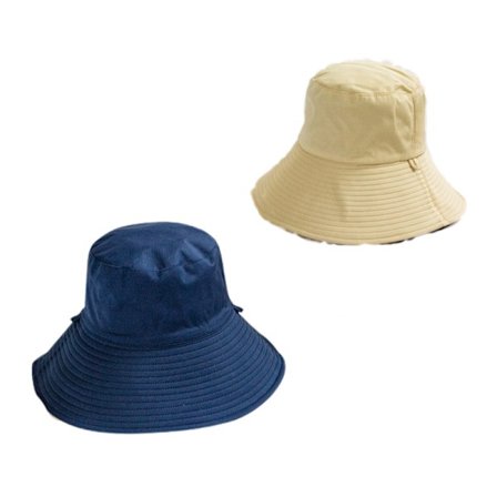 Hink med bred brätte Strandfiskare Bomull Vändbar Solhatt fo