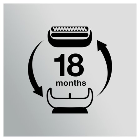 Braun Series 5 53B Erstatningshode (sort) Til Series 5 Elektrisk Barbermaskin