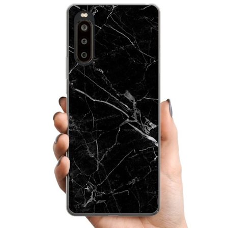 Kompatibelt Mobilskal till Sony Sony Xperia 10 II black marble