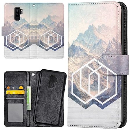 Samsung Galaxy S9 Plus - Plånboksfodral/Skal Konst Berg