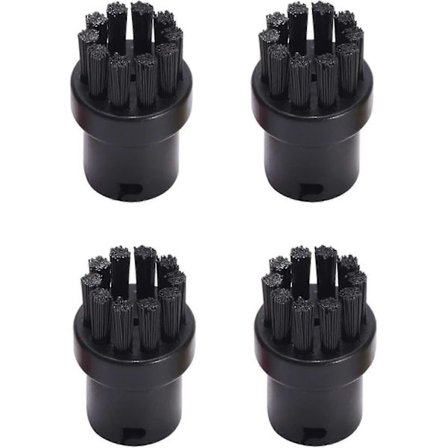 4 kpl Vaihtoharjat Pyöreät Harjat Kärcher Sc1 Sc2 Sc3 Sc4 Sc5 Sc7 Höyrypesuriin (musta)