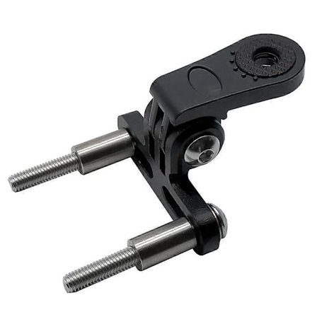 Aluminium Holder Adapter Digitale Kameraer Sykkelstyre Feste Holder Lyktebrakett Sportskamera Lys Lampe Stativ (Svart)