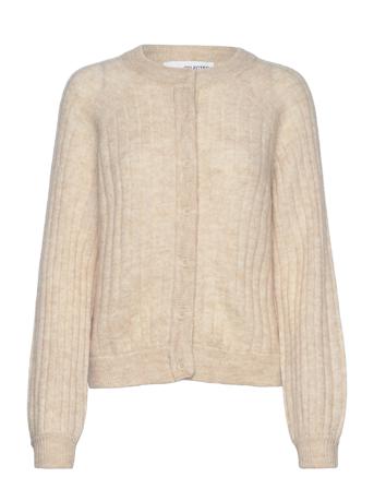Slfmola Ls Knit Cardigan B Cream Selected Femme