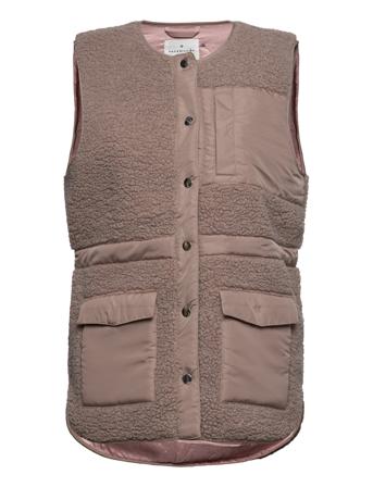 Teddy Vest Vests Padded Vests Brun Rosemunde