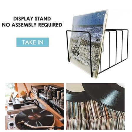 Metal Vinyl Plade Display Hylde Pladespiller Udstillingsstand Holder A