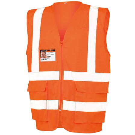 SAFE-GUARD By Result Unisex Varningsväst Executive S Fluor