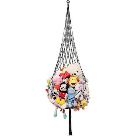 Nytt Gosedjursnät eller Hängmatta Makramé Plyschleksaksdisplay