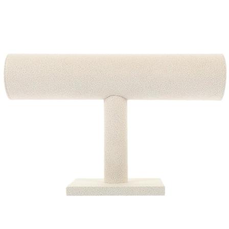 Armbåndsholder Armbånd Display Stativ Smykkearrangør klokke Beige Beige 23X15X9CM