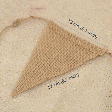 3 Pakkaus 13 Viirinauha Juuttikangas Kolmio Liput Viirinauhat Häihin Juhliin Syntymäpäiväkoristeeksi