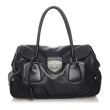 Prada Vintage, Pre-owned Handbag Zwart, Dames, Maat:ONE Size